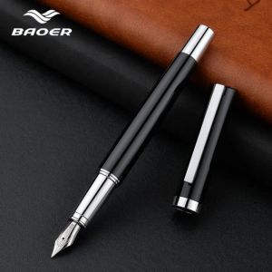 Pens Baoer Fountain Pen Inchiostro Penne Calligraphy Penna Dolma Kalem Ufficio Stationery Tinta Caneta Tinteiro Fulliwen Pen Regalo