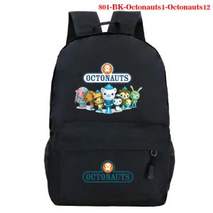 Рюкзаки детские мультфильм octonauts школьная сумка для мальчиков девочки подростки аниме рюкзаки рюкзак chnapsack kids mochilas Unisex Travel Rucksack