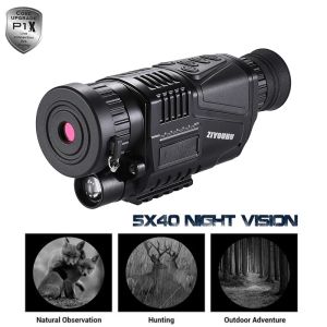 Kameror Uppgradering 5x40 Infraröd IR 400m Digital Night Vision Monocular Scope Scouting USB App Video DVR Record Camera för jakt utomhus