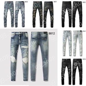 Designer jeans maschile jeans am jeans 8812 lumpwwork di alta qualità leggings 28-40