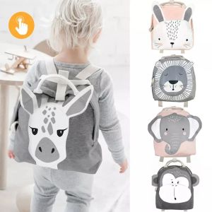 Taschen Kinder Rucksack Kleinkind Kids School Tasche Rucksack für Baby Kinder süße Schulbeutel Boy Girl Light Bag Kaninchen Schmetterling Löwenbeutel