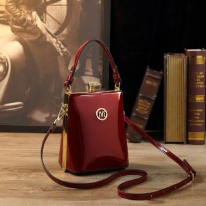 Buckets Women Pacotes de telefone celular Moda feminina Novo 2023 Small Crossbody Cosmetic Bag Genuie Leather Bolsa Colker