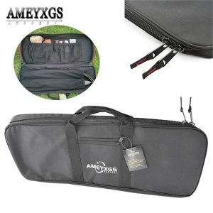 Bolsas 66*24cm portátil Recurve Bow Bag tiro com arco -e flecha Bola multifuncional Bolsa multifuncional Acessórios para caça ao ar livre e flechas