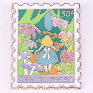 Fantasy Princess Flower Enamel Pin z dzieciństwa film film cytaty broszka