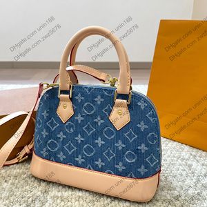 24SS Women Luxury Projektanci dżinsowej skorupy kussin torebki emeryta