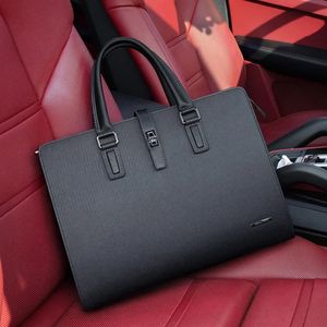 Arrival Briefcases Mainland China Guangdong Williampolo Genuine Leather Cow Zipper Letter Men Business Polyeste 240418