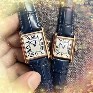 Populari orologi da donna al quarzo a 2 pins popolari orologi per cinghia di cuoio vera di mucca autentica classica classica canotta romano orologi da polso per braccialetti da polso per braccialetti di natale