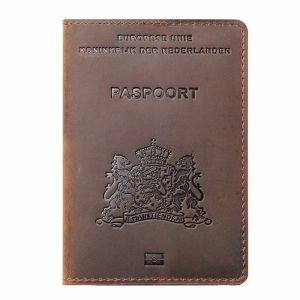 Holders 2021 Retro Design Genuine Leather Netherlands Passport Cover Holder