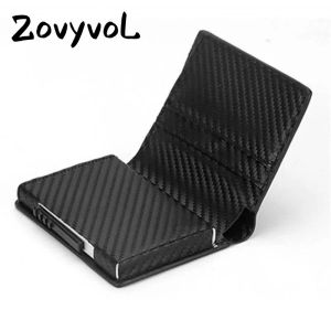 Держатели Zovyvol 2023 Новый RFID Protector Holder Creding Card Wallet Алюминиевый мужчина женский металлический кошелек для визитной карточки кошелек кошелька кошелек