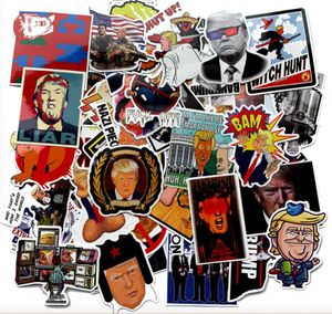 55 pcs Trump Car Stickers funny graffiti For Laptop Skateboard Pad Bicycle Motorcycle PS4 Phone Luggage Decal Pvc guitar Bumper St3484094