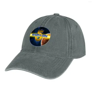 Berets Babylon Space Station 5 с планетами и звездами ковбойская шляпа Rave Custom Hip Hop Anime Boy Women's