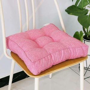 Sedile di lino in cotone cuscino quadrati traspiranti con imbottitura elastica elevata per il divano sedia da ufficio