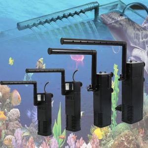 Acessórios Baixo nível de água submersível de água Bomba de tartaruga filtro aquário tanque de peixes oxigênio vertical aumentando a bomba UE 3W