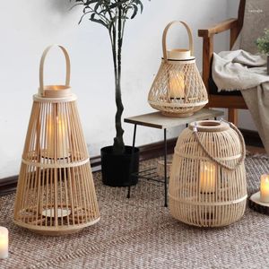 Candle Holders European Creative Bird Cage Wooden Candlestick Holder Mould Wedding Garden Living Room Decoration