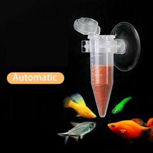 Feeder 10pcs Automatic Fish Feeder Tapered Fish Tank Red Worm Feeder Funnel Cup Fish Food Feeding Tool Suction Cup Aquarium Accessories