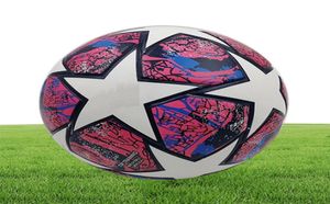 Ny europeisk storlek 4 Soccer Final Kyiv Pu Size 5 Balls Granules Slip-Resistent Football6076741