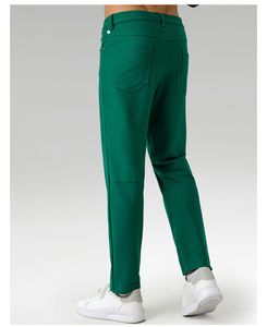 Lu Men Jogger Long Pants Sport Yoga Outfit ABCビジネススーツパンツスウェットパンツジョギングパンツメンズカジュアルエラスティックウエストフィットネス4xl