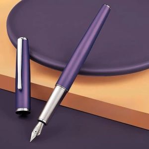 أقلام هونغديان 920C ميتالور ميتال النافورة القلم إيريديوم 0.5 مم أقلام الحبر النيب الناب