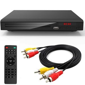 DVD Player for TV All Region Free DVD CD Discs Player AV Output Built-in PAL NTSC USB Input Remote Control 240415