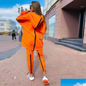 Damen Tracksuits Neue Frauen -Trailsuit -Buchstaben Zweiteils Set Long Sleeve 12 Styles Sportwear Outdoor Suts Herbst Winter Casual O DHWGF