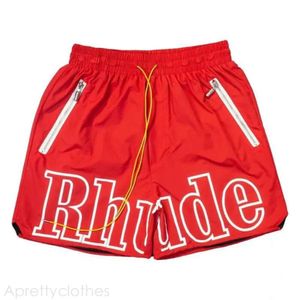 RHUDE 2024 NOVO SUMPLO MENS CORTES DE GYMS DE GYMS Designer masculino Homens Define calças de traje solto e confortável é popular Rhude Short 247