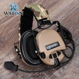 Acessórios Wadsn fone de ouvido sordin msa softair comunicação de ruído de ruído fone de ouvido ao ar livre interflow caça tático tiro fone de ouvido