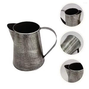 VASES IRON FLOWER POT FRENG COUNTRY DECRORバケツホルダーミルクレトロブーケピッチャー