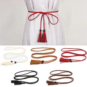 Belts Adjustable Waist Rope High-quality Ethnic Style Braided Dress Thin Tassel Chain