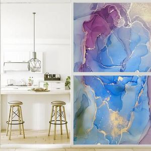 Window Stickers Film Privacy Frosted Glass Sticker Heat Insulation And Sunscreen Marble Grain Decoration Adhesive For Home