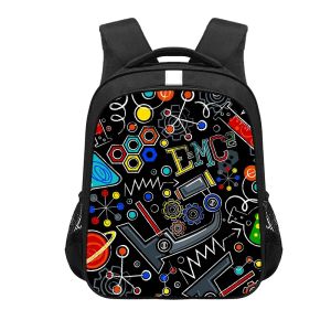 Mochilas de 13/16 polegadas de fórmula matemática Geometry Backpack para adolescente menino menino Daypack infantil bolsas de escola Mulheres mochila