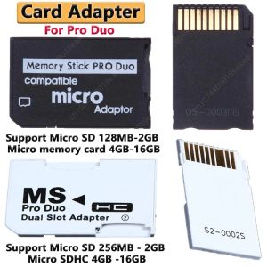 Kort 13 PCS Mini Memory SD TF till MS Card Memory Stick Card Adapter för PSP Card Single/Dual 2 Slot Adapter för Pro Duo Plug and Play