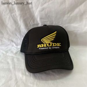 Högkvalitativ Rhude Baseball Cap Trucker Hat Justerbar snapback One Size Uniesx Collections Casual Truck Hat 4809
