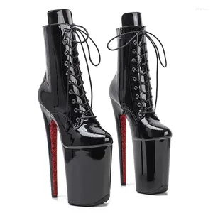 Dance Shoes Auman Ale 23CM/9inches PU Upper Sexy Exotic High Heel Platform Party Women Boots Pole 029