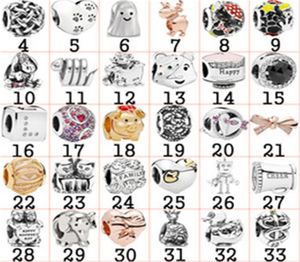 925 Sterling Silver High Quality Stones Charm Bead Pendant Fit Armband Fashion Women Elegant Original smycken Anpassad födelsedagspresent1229016