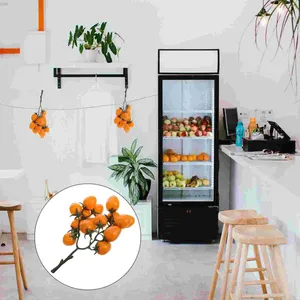 Party Decoration Simulated Fruit Skewers Foam Fake Props Home Decor Tomato Faux Cherry Tomatoes Plastic Artificial Office Pography