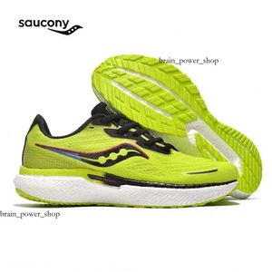 Designer Saucony Triumph 19 Mens Running Shoes Black White Green Lightweight Shock Absorption Breathable Men Women Trainer Sports Sneakers 796