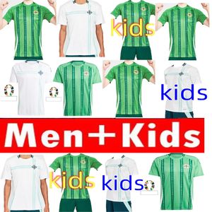 Nordirland 2024 Fußballtrikot neu 2025 Nationalmannschaft 24 25 Fußball -Hemd -Kinder -Kinder -Kit Green Away White Herren Uniform Charles Thompson McNair nach Hause