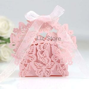 Paper Wholesale Butterfly Candy Hollow Out Butterflies Chocolate Boxes With Ribbon Kids Candies Box Wedding Party Baby Shower Favor Th0616