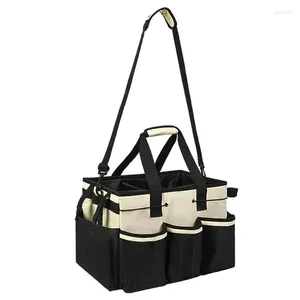Storage Bags Cleaning Organiser Basket Adjustable Wearable Detailing Bucket Organizer Bag For High Capacity Totes