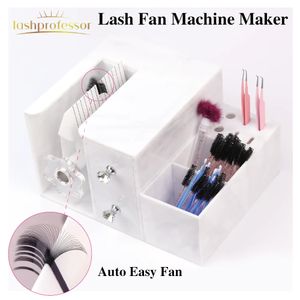 Lash Fan Machine Maker False Eyelash Separator Self Fanning Lash Extension Machine With Storage Boxes To Create 3D-10D Lash Fan 240407