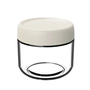 Storage Bottles 4PCS Reusable Wide Mouth Jars With Lid Empty Screw On Lids For Storing Creams Beauty Products