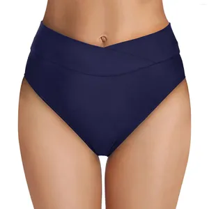 Costumi da bagno femminile in bikini ad alta vita con fondo tagliato a nuoto con costume da bagno a nuoto sport shoga shoga shogy swimbottom