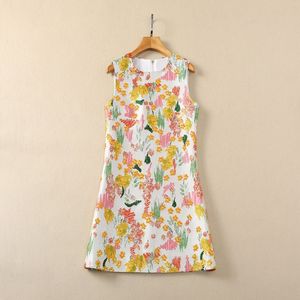 Stampa floreale Multicolor primaverile Abito da branco a maniche Rinstine Abiti corti Abiti casual S4M150315