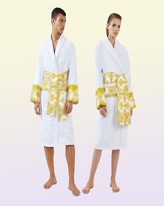 Men039s Robes Mens Luxury classic cotton bathrobe men and women brand sleepwear kimono warm bath robes home wear unisex bathrob5521408