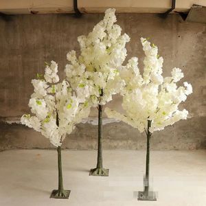 Dekorativa blommor 1,5 m höjd Artificiell körsbärsträdsimulering Fake Peach Wishing Trees Art Ornaments and Wedding Centerpieces Decoration