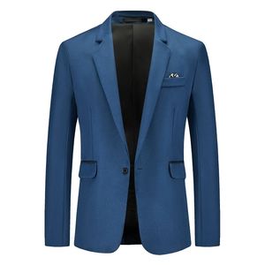 Spring Solid Lightweight Smart Casual Blazer för Male Business Casual Gentleman Suit Jackets Mens Sunscreen Suit Coats 240409