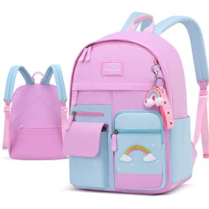 Bolsas infantis sacolas escolares para meninas infantis mochilas de bolsa primária mochilas de mochila à prova d'água mochila mochila mochila mochila infantil 2 tamanhos