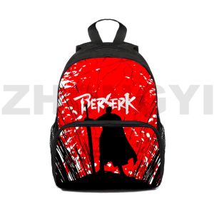 Zaini in giappone berserk zaino 3d stampa 3d anime mini borse asilo ginnicarten gatsu sacrifica zodd bookbag kids zipper zipper 12/16 pollici berserk bambini