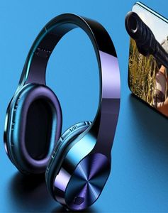 T5 Wireless Headphones Support TF Card 35mm Jack LED Light Bluetooth Headphones 9D Stereo Earphones Music Headsets With Mic4312391