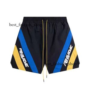 RHUDE Basketball Shorts Top -Qualität von Herren FI Beach Kurzlaufhosen Sport Fitn Luxus Shorts Sommer lässig vielseitig schnell trocknend atmungsaktives Mesh Board 311